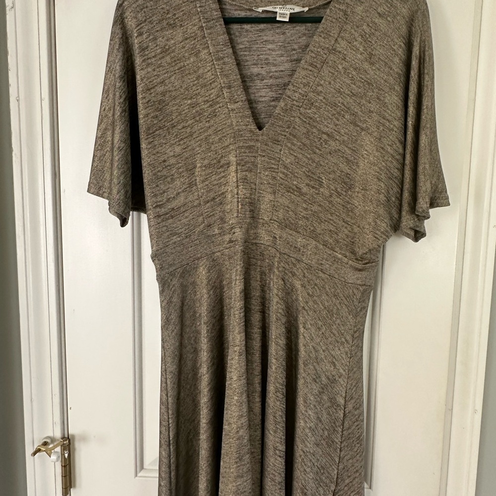 Gold/black shimmery party dress m. Oh My Love, size M